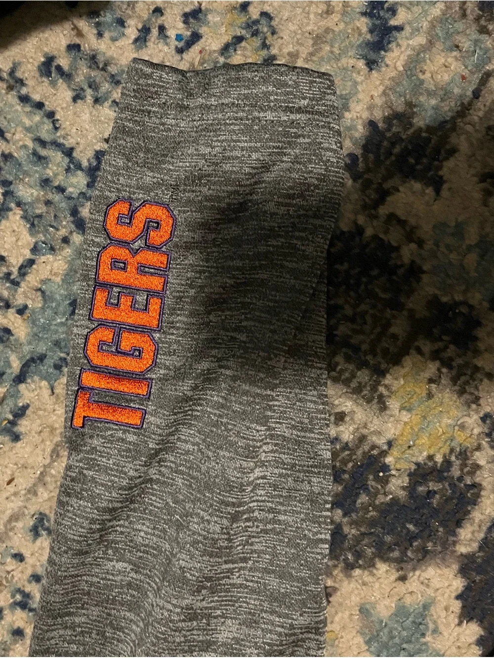 Colosseum Gray clemson Jacket with Orange Lining